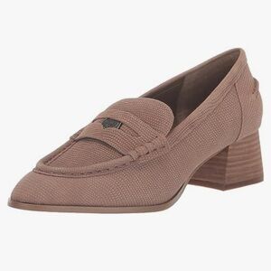 Vince Camuto Carissla Block Heel Loafer Textured New No Box Women’s 9.5